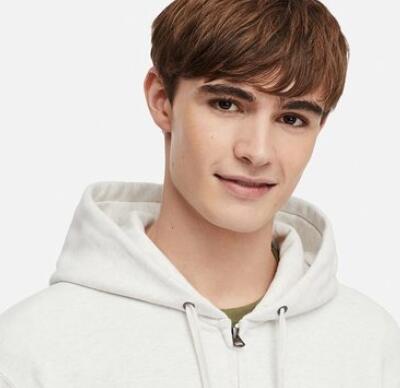 连帽拉链长袖运动开衫男装