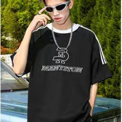 美式高街情侣装短袖T恤衫夏季280g纯棉重磅男生半袖体恤